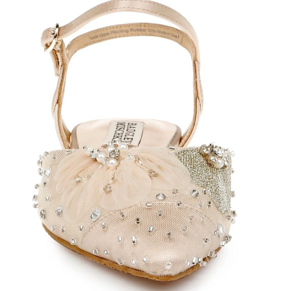 NIB $185 Karine Pointed Toe Flat BADGLEY MISCHKA COLLECTION in Nude - size 8! - Picture 4 of 14